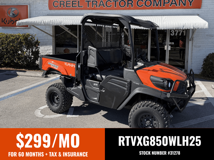 Kubota RTVXG850WLH25